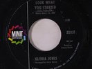 GLORIA JONES: Look What You Started / When He Touches Me 45 Soul