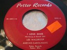 Hear Rare Private Country Bopper 45 : Les Waldroop   I Love Dixie   Potter 1008