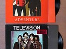 TELEVISION - 2 VG+ LP's/Marquee Moon 1977 Promo/Adventure 1978 Early Pressing