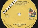 Lester Tipton -This Won't Change/Masqueraders - How - Massive Northern Soul