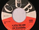 WANDERERS: A Little Too Long / I'll Never Smile Again 45 (label tear, wol) Soul
