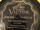 Victor 40317 Carter Family THE CANNON BALL/WORRIED MAN VG+ 78 rpm classic sides