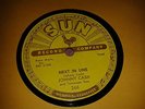 JOHNNY CASH :  NEXT IN LINE  /  DON'T MAKE ME GO.   Original US SUN 78rpm (1957)