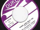 Rare Gospel 45: Paramount Singers (Emorise Kelley) Work and Pray On - Duke 211