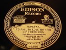 EDISON 52627 VAUGHN DE LEATH & BUDDIES I'd Fall In Love With Me ELECTRIC N-