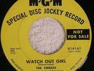 THE EMBERS “Watch Out Girl/Far Away Places” MGM PROMO NM