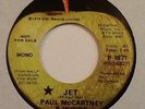 PAUL McCARTNEY & WINGS JET THE BEATLES APPLE 45 PROMO MONO P-1871
