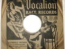 RARE Vocalion Race Records 78 rpm SLEEVE ONLY pictorial  circa 1929 FREE SHIP