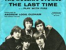 ROLLING STONES, LAST TIME/PLAY WITH FIRE, ORIG 1ST LABEL,1965 W/RARE PICTURE SLV