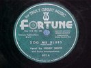 Fortune blues 78/Rare Detroit guitar piano blues/Henry Smith/Dog Me Blues/VG
