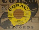 45RPM,  RONNIE & DEL AIRES.  POPCORN.  DRAG  /  MY FUNNY VALENTINE.
