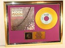 Depeche Mode, Master And Servant, mit Cover, Gold Record, Award, platin