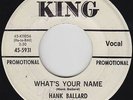 R&B Soul 45 - Hank Ballard - What's Your Name/Daddy Rolling Stone - King - mp3