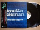 ORNETTE COLEMAN Paris Concert JAPAN ORIG DOUBLE LP W/OBI 10 LIVE FLYERS INCLUDED