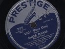 Prestige 777 Miles Davis Dig? Parts 1 & 2 78 rpm Excellent Jackie McLean