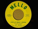 Jay Davis 45 LOOK WHAT I FOUND / WHAT WORDS DO I USE   VG+ Detroit w.fem.back-up