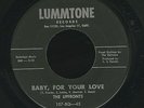 DOO WOP NORTHERN SOUL 45 UPFRONTS Baby For Your Love/Send Me Someone To Love M-