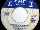 BIRDIE CASTLE & STARDUSTERS 45 Rocking With The D.J.'s PROMO Doo Wop R&B w3061