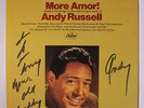 ANDY RUSSELL: More Amor  LP (drill hole, autographed) Vocalists
