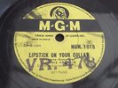 CONNIE FRANCIS LIPSTICK ON YOUR COLLAR RARE INDAIN PRESS 78 RPM RECORD
