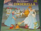 Walt Disney Presents Story & Songs Of Cinderella 1980 Book + Record LP CLEAN