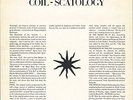 COIL 'Scatology' vinyl LP 1st Edition - FORCE AND FORM [FFK1] 1984
