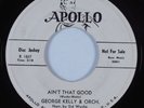 Instr Sax Rocker/Blues 45 GEORGE KELLY & ORCH Ain't That Good APOLLO HEAR