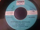 45 RPM LATIN SALSA ECUADOR GUAGUANCÓ LOS HALCONES ROMPAMOS EL CONTRATO LITEN..