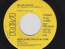 WILLIE HUTCH When A Boy Falls In Love 45 on RCA crossover soul HEAR
