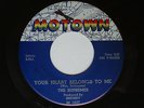 1962 R&B Soul 45 THE SUPREMES Your Heart Belongs To Me  MOTOWN 1027 dj promo M-