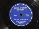 BROTHER WILL HAIRSTON *RARE 78 RPM MY GOD DON'T LIKE IT Detroit Gospel Blues