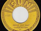 CHARLIE FEATHERS - Sun 231 - Defrost Your Heart - RARE ORIGINAL WITH PUSH MARKS