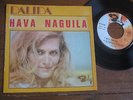 RARE EP DALIDA HAVA NAGUILA AVEC STICKER 1967 BARCLAY 71192 PIREE ORPHEE BONHEUR