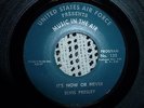 Elvis 45, It's Now or Never, Music in the Air, RARE  jaye p. morgan 1961