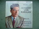 Columbia SAX 2379 - KARAJAN - SIBELIUS Symph No.2 D Maj - Silver/Blue EXC