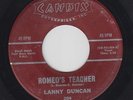LANNY DUNCAN Romeo's Teacher 45 on Candix rockabilly HEAR