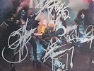 KISS SIGNED -  ALIVE  1975 ALBUM LP RECORD - GENE SIMMONS - PAUL STANLEY - RARE