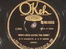 78 RPM   W. T. Narmour & S. W. Smith, Okeh 45263, E   Country