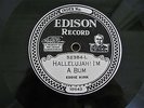 Hallelujah I'm a Bum Song Eddie Kirk Edison 78 Diamond disc record white label