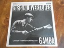 ROSSINI OVERTURES LSO GAMBA DECCA 1st EDITION WIDE BAND SXL 2266 RARE STEREO LP