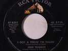 JESSE PEARSON: I Got A Feelin' I'm Fallin' / Talk To Me Baby 45 (Killer popcorn