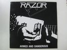 RAZOR rare Canadian thrash private metal Armed & Dangerous NM orig LP