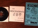 The Descendents, Ride The Wild 45, PLUS Madison, WI Concert Flyer Autographed