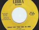 RARE NORTHERN SOUL 45 VG+++ INELL YOUNG - WHAT DO YOU SEEN IN HER - LIBRA
