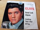 ELVIS PRESLEY 1962 Rare Year Cover 45 rpm Good luck Charm Orange label 1970's