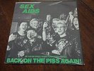 SEX AIDS BACK ON THE PISS AGAIN EP EX/EX 1980 RIOT CITY SKIN PUNK OI