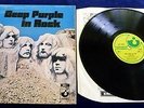 DEEP PURPLE, ‘DEEP PURPLE IN ROCK’, AN ORIGINAL FIRST ISSUE 1970 UK HARVEST LP.