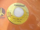 DOLLY PARTON CONTROL YOURSELF / DON'T DROP OUT monument 922 demo / promo