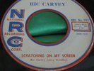 VG+ Hear Rare Rockabilly 45 : Ric Cartey   Scratching On My Screen   NRC 503