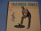 SIGNED 1963, GEORGE JONES COUNTRY LP {COVER ONLY}, 